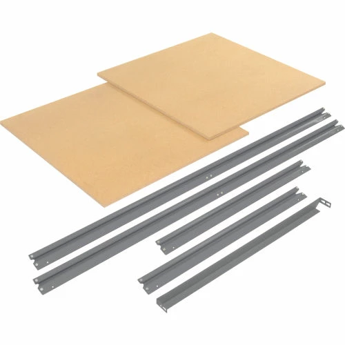 Global Industrial™ Additional Level For 72"W x 36"D High Capacity Rack Wood Deck - Gray 1 Global Industrial™ Additional Level For 72"W x 36"D High Capacity Rack Wood Deck - Gray