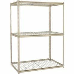 Global Industrial™ Additional Level For 60"W x 36"D High Capacity Rack Wire Deck - Tan -Shelving Sales Store 581098 04 1