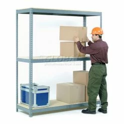 Global Industrial Additional Level For Wide Span Rack 96"W x 48"D Wood Deck 800 Lb Capacity - Gray -Shelving Sales Store 600216 34 11