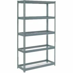 Global Industrial™ Extra Heavy Duty Shelving 48"W x 18"D x 72"H With 5 Shelves, No Deck, Gray