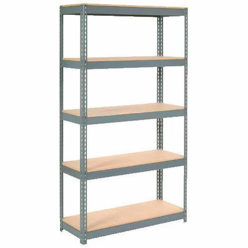 Global Industrial Extra Heavy Duty Shelving 48"W x 24"D x 72"H With 5 Shelves, Wood Deck, Gry 1 Global Industrial Extra Heavy Duty Shelving 48"W x 24"D x 72"H With 5 Shelves, Wood Deck, Gry