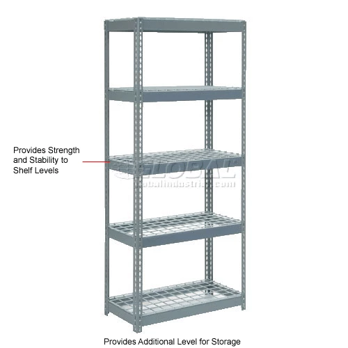Global Industrial™ Additional Shelf Level Boltless Wire Deck 48"W x 24"D - Gray 7 Global Industrial™ Additional Shelf Level Boltless Wire Deck 48"W x 24"D - Gray - Image 7