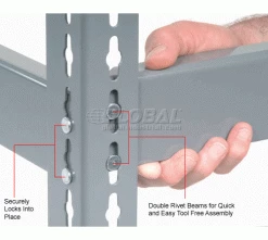 Global Industrial Additional Shelf Level Boltless Wire Deck 48"Wx18"D, 1500 lbs. Capacity, GRY 19 Global Industrial Additional Shelf Level Boltless Wire Deck 48"Wx18"D, 1500 lbs. Capacity, GRY -Shelving Sales Store 601914 3wco 11