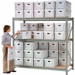 Global Industrial™ Record Storage Rack Add-On 72"W x 18"D x 72"H -Shelving Sales Store 613131 37 3