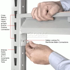 Global Industrial™ Record Storage Rack Starter 60"W x 18"D x 72"H -Shelving Sales Store 613131 3wco