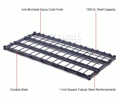 Nexelon® DS1848N Heavy Duty Wire Shelf 48"W x 18"D -Shelving Sales Store 653263 1wco