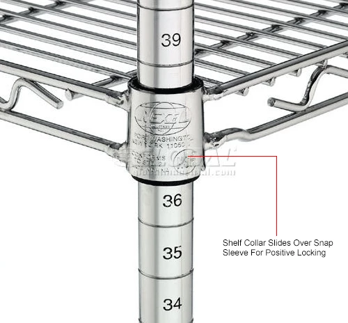 Nexel® P80S Stainless Steel Post 80"H - 4 Pack 7 Nexel® P80S Stainless Steel Post 80"H - 4 Pack - Image 7