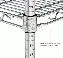 Nexel® P74S Stainless Steel Post 74"H - 4 Pack 16 Nexel® P74S Stainless Steel Post 74"H - 4 Pack -Shelving Sales Store 711251IN 2wco