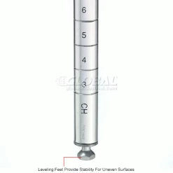Nexel® P74S Stainless Steel Post 74"H - 4 Pack 17 Nexel® P74S Stainless Steel Post 74"H - 4 Pack -Shelving Sales Store 711251IN 3wco