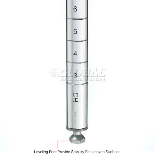 Nexel® P63S Stainless Steel Post 63"H - 4 Pack 8 Nexel® P63S Stainless Steel Post 63"H - 4 Pack - Image 8