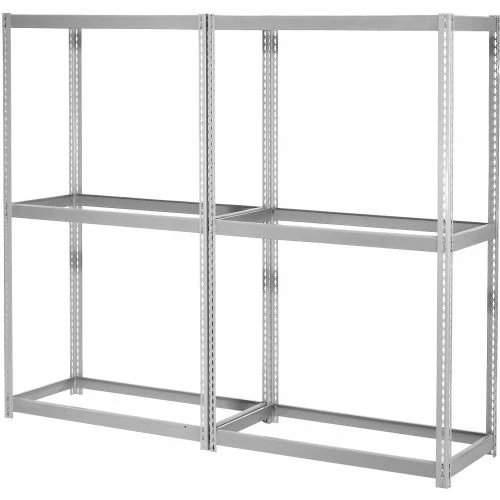 Global Industrial Expandable Add-On Rack 72x24x84, 3 Levels No Deck 750 Lb. Cap Per Level, GRY 3 Global Industrial Expandable Add-On Rack 72x24x84, 3 Levels No Deck 750 Lb. Cap Per Level, GRY - Image 3