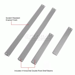 Global Industrial Bulk Rack Shelf Without Deck 96"W x 36"D - Gray 7 Global Industrial Bulk Rack Shelf Without Deck 96"W x 36"D - Gray -Shelving Sales Store 785538GY 1wco 5