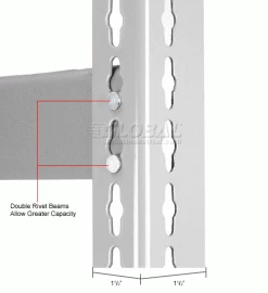 Global Industrial™ Expandable Starter Rack 72x48x84 3 Level Wood Deck 750 lb. Cap Per Level GRY -Shelving Sales Store 785555GY 3wco
