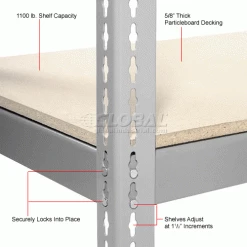 Global Industrial™ Expandable Starter Rack 96x48x84 3 Level Wood Deck 1100 lb. Cap Per Deck GRY -Shelving Sales Store 785568GY 2wco