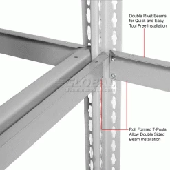 Global Industrial™ Expandable Add-On Rack 36x12x84 3 Level Wood Deck 1500 lb. Cap Per Level GRY -Shelving Sales Store 785578GY 4wco 14