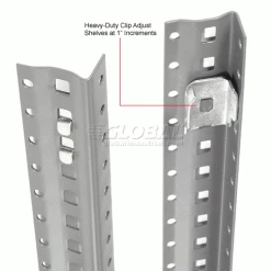 Global Industrial™ Steel Shelving 18 Ga 48" Wx12" Dx97" H Closed Clip 5 Shelves Starter -Shelving Sales Store 796392 6wco 2