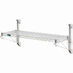 Nexel® Chrome Wall Mount Wire Shelving 72"W x 18"D x 14"H 1 - Shelf Starter 9 Nexel® Chrome Wall Mount Wire Shelving 72"W x 18"D x 14"H 1 - Shelf Starter -Shelving Sales Store 798029 1