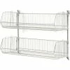 Nexel Wall Mount Basket Kit 36"W x 20"D x 12"H (2 Basket) Chrome