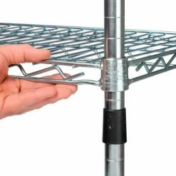 Nexel® Zinc Chromate, 4 Tier, Wire Shelving Starter Unit, 36"W x 18"D x 74"H -Shelving Sales Store 798769 08 6