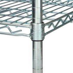 Nexel® Chrome, 4 Tier, Wire Shelving Starter Unit, 36"W X 18"D X 74"H -Shelving Sales Store 798769 09