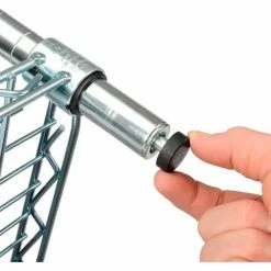 Nexel® Zinc Chromate, 4 Tier, Wire Shelving Starter Unit, 48"W x 18"D x 74"H -Shelving Sales Store 798769 11 7