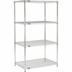 Nexel® P54C Chrome Post 54"H Leveler Installed - 2 Pack -Shelving Sales Store 798777 01 7
