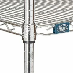 Nexel® Chrome, 4 Tier, Wire Shelving Starter Unit, 36"W X 18"D X 74"H -Shelving Sales Store 798777 03