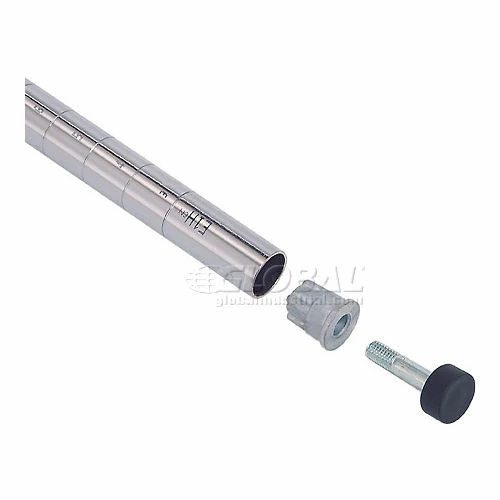 Nexel® Galvanized Steel, 4 Tier, Solid Shelving Add-On Unit, 54"Wx24"Dx74"H 2 Nexel® Galvanized Steel, 4 Tier, Solid Shelving Add-On Unit, 54"Wx24"Dx74"H - Image 2