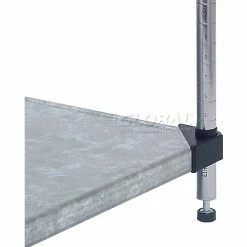 Nexel® Galvanized Steel, 4 Tier, Solid Shelving Starter Unit, 48"Wx24"Dx74"H -Shelving Sales Store 933CP34 05 10