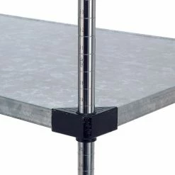 Nexel® Galvanized Steel, 4 Tier, Solid Shelving Starter Unit, 36"Wx18"Dx74"H -Shelving Sales Store 933CP34 07 29