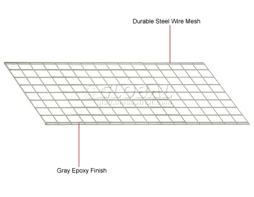 Global Industrial™ Wire Mesh Deck, 60"W x 24"D 5 Global Industrial™ Wire Mesh Deck, 60"W x 24"D - Image 5