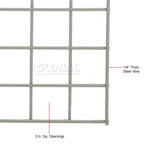 Global Industrial™ Wire Mesh Deck, 60"W x 48"D 6 Global Industrial™ Wire Mesh Deck, 60"W x 48"D - Image 6