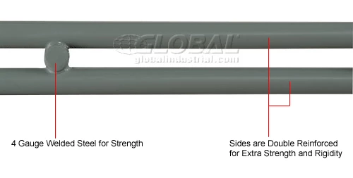 Global Industrial™ Wire Mesh Deck, 60"W x 24"D 7 Global Industrial™ Wire Mesh Deck, 60"W x 24"D - Image 7