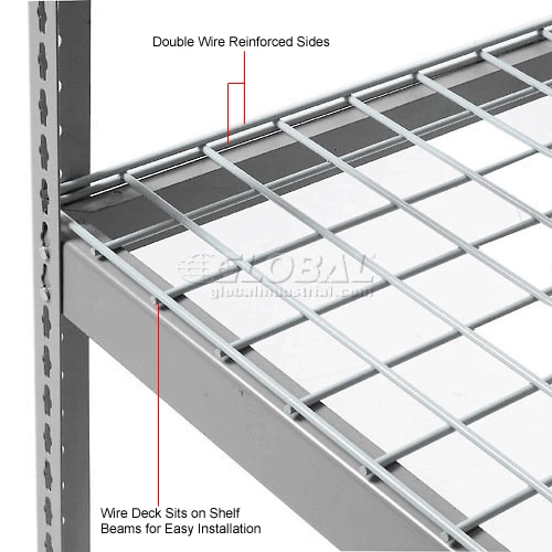 Global Industrial™ Wire Mesh Deck, 60"W x 24"D 9 Global Industrial™ Wire Mesh Deck, 60"W x 24"D - Image 9