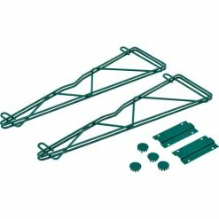 Nexel® Poly-Green® Single Arm Fixed Wall Bracket, 21" (Pair)