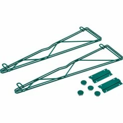 Nexel® Poly-Green® Single Arm Fixed Wall Bracket, 24" (Pair)