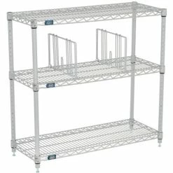 Nexel®, Nexelate® Silver Epoxy Wire Divider, 14"D x 8"H -Shelving Sales Store AD814EP 02