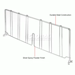 Nexel®, Nexelate® Silver Epoxy Wire Divider, 18"D x 8"H -Shelving Sales Store AD818EP 1wco