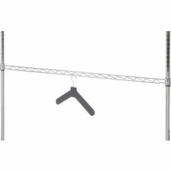 Nexel® AHR48C Chrome Hanging Rail 48" -Shelving Sales Store AHR48C 02