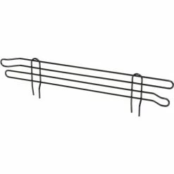 Nexel® Black Epoxy Wire Ledge, 30"W x 4"H -Shelving Sales Store AL424B 03 1