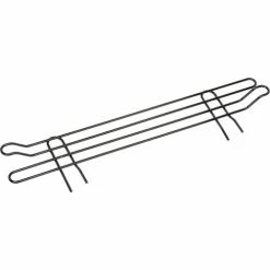 Nexel® Black Epoxy Wire Ledge, 24"W x 4"H -Shelving Sales Store AL424B 04