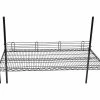 Nexel® Black Epoxy Wire Ledge, 60"W x 4"H