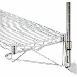 Nexel® Chrome Wall Mount Wire Shelving 48"W x 14"D x 63"H 4 - Shelf Starter -Shelving Sales Store B1137035 05