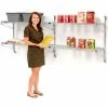 Nexel® Chrome Wall Mount Wire Shelving 48"W x 24"D x 34"H 2 - Shelf Add-On