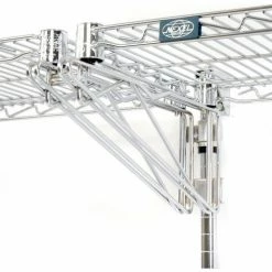 Nexel® Chrome Wall Mount Wire Shelving 48"W x 18"D x 34"H 2 - Shelf Add-On 7 Nexel® Chrome Wall Mount Wire Shelving 48"W x 18"D x 34"H 2 - Shelf Add-On -Shelving Sales Store B1137113 04