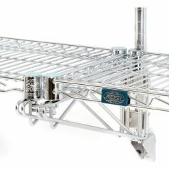 Nexel® Chrome Wall Mount Wire 4 Shelf Add-Ons, 72"W x 24"D x 63"H -Shelving Sales Store B1137179 03 10
