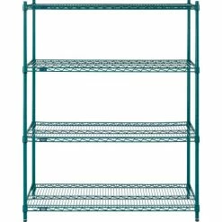 Nexel® S1848G Poly-Green® Epoxy Wire Shelf 48"W x 18"D -Shelving Sales Store B1137200 02