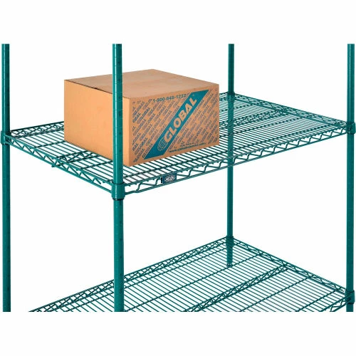 Nexel® Poly-Green®, 4 Tier, Wire Shelving Starter Unit, 42"W x 24"D x 86"H 11 Nexel® Poly-Green®, 4 Tier, Wire Shelving Starter Unit, 42"W x 24"D x 86"H - Image 11