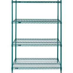 Nexel® S2442G Poly-Green® Epoxy Wire Shelf 42"W x 24"D -Shelving Sales Store B1137223 02