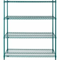 Nexel® S2454G Poly-Green® Epoxy Wire Shelf 54"W x 24"D -Shelving Sales Store B1137225 02